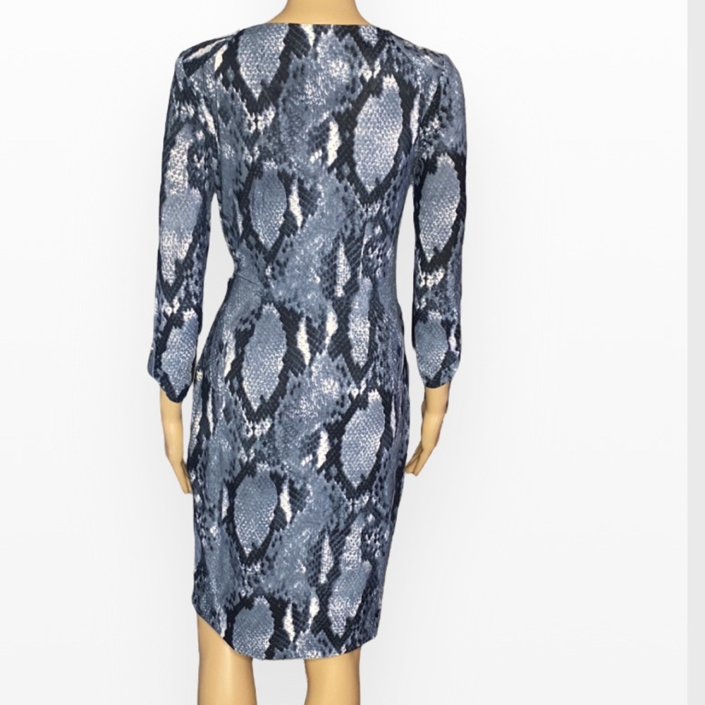 Cache Faux Wrap Snake Print Silver Buckle S - image 5